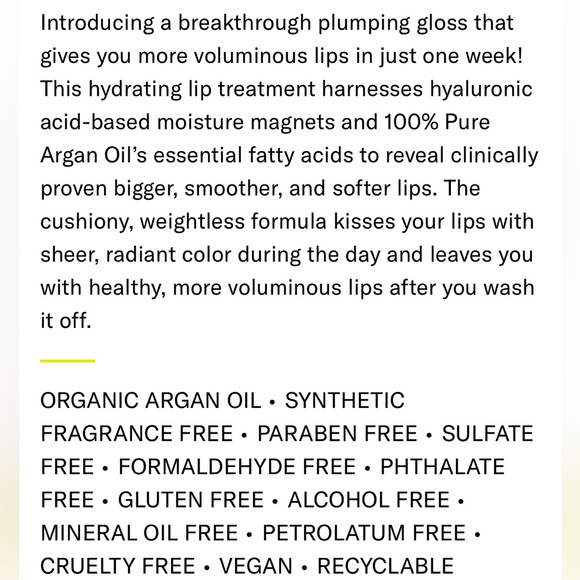 Josie Maran Argan Lip Gloss - Picture 7 of 8